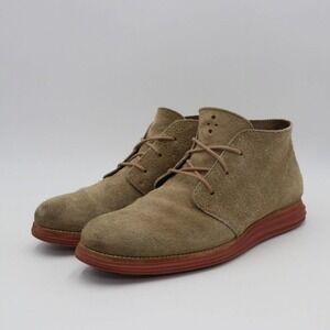 Cole Haan Men's Size US 11 M Lunargrand Tan Suede Chukka Boots C11184 161​​